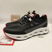 HUNTER WOMEN'S 6.5 GINNY CASUAL LACE-UP SNEAKERS BLACK WATER RESISTANT