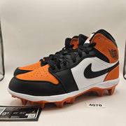 NIKE MEN'S 9.5 AIR JORDAN 1 MID TD CLEAT SHATTERED BACKBOARD FJ6805-801 NWOB