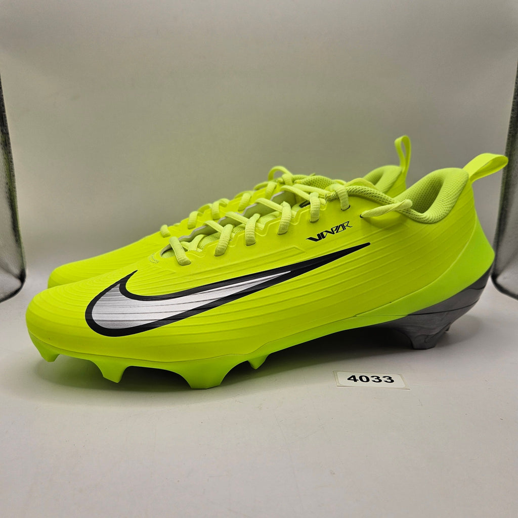 NIKE MEN'S 13.5 VAPOR SPEED 3 FOOTBALL CLEATS VOLT/SILVER IQ5164-700 NWOB