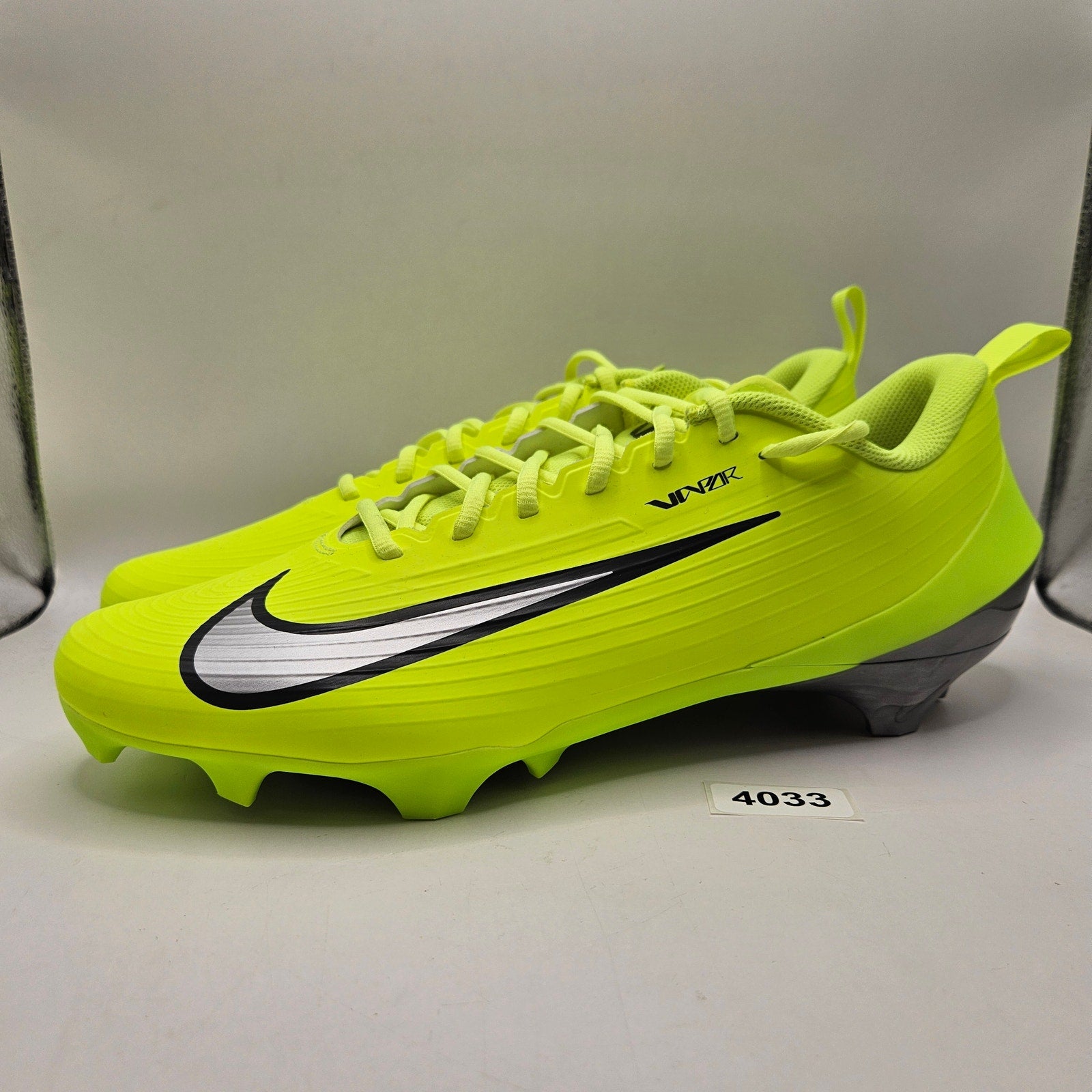 NIKE MEN'S 13.5 VAPOR SPEED 3 FOOTBALL CLEATS VOLT/SILVER IQ5164-700 NWOB