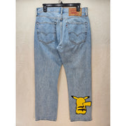 LEVI'S MEN'S 32X30 POKEMON 551Z AUTHENTIC STRAIGHT JEANS PIKACHU NO TAG