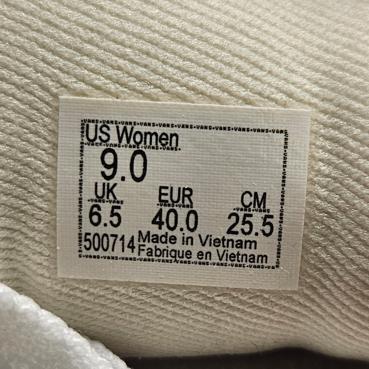 VANS WOMEN'S 9 ATWOOD SNEAKER SUMMER CANVAS TURTLEDOVE NWOB