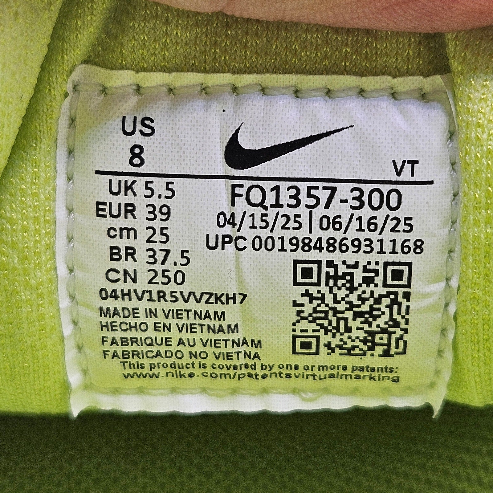 NIKE WOMEN'S 8 AIR ZOOM PEGASUS 41 GORE-TEX LEMON TWIST FQ1357-300 NWOB