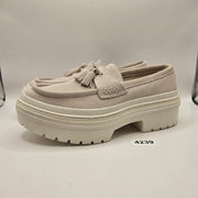 CONVERSE WOMEN'S 9 ALL STAR LUGGED HEEL LOAFER PLATFORM SUEDE TASSEL A15553C