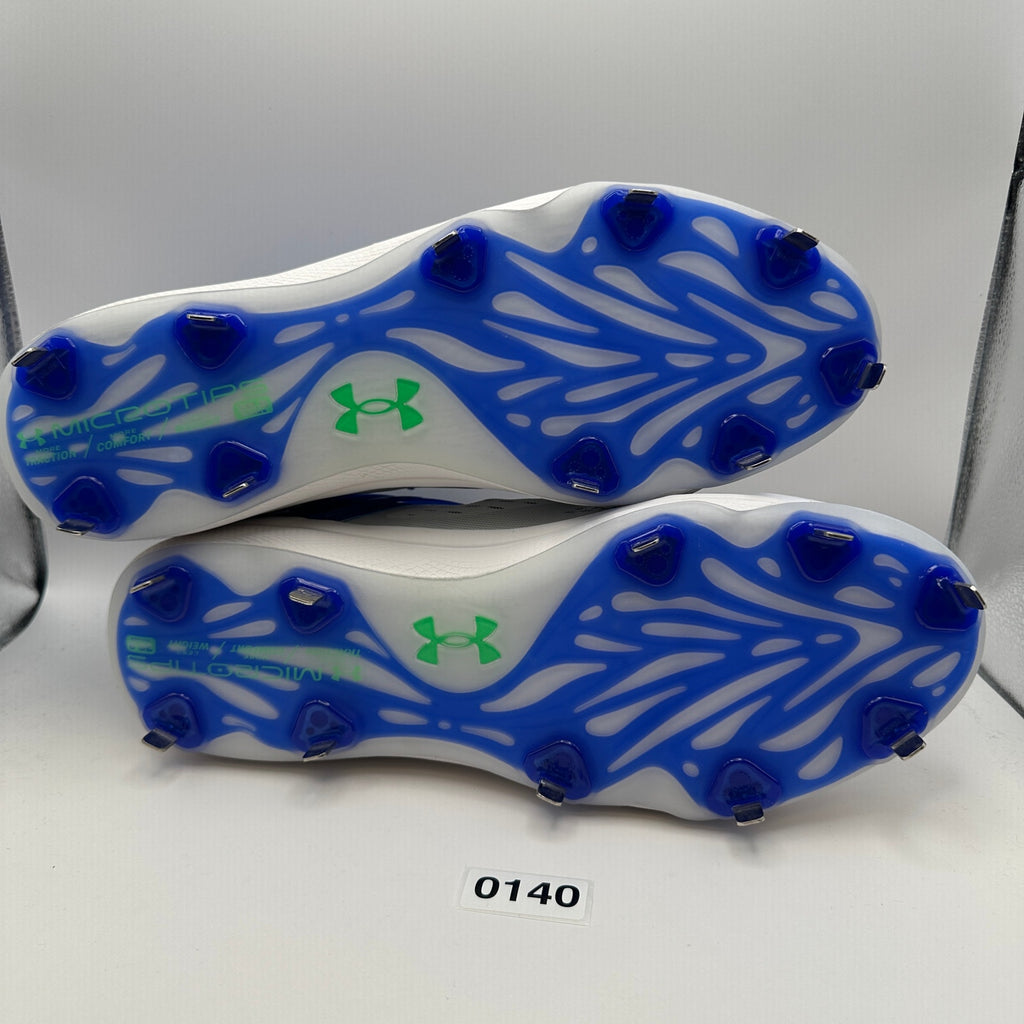 UNDER ARMOUR Men's 15 Yard Low Baseball Metal Cleats Blue White