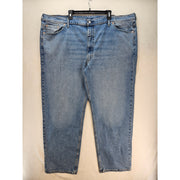 LEVI'S MEN'S 52X34 550 RELAXED FIT CLIF LIGHT WASH JEANS STRETCH NWOT