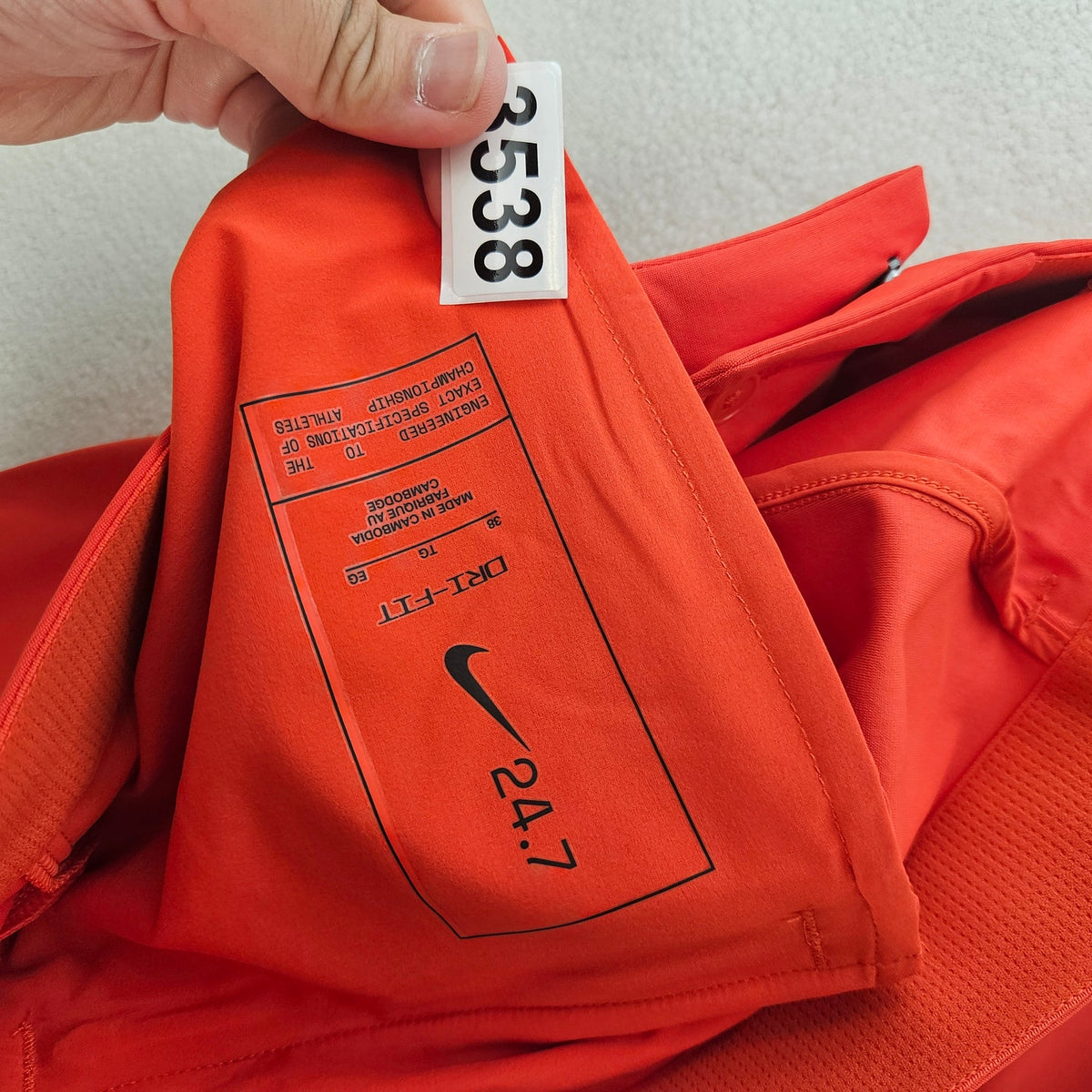 NIKE MEN'S 38 GOLF DRI-FIT ADV TOUR PERFORMANCE SHORTS ORANGE RED STRETCH NWT