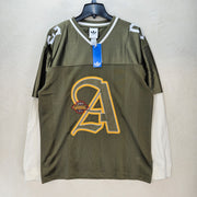 ADIDAS MEN'S SMALL ORIGINALS TREFOIL OG 2 IN 1 JERSEY OLIVE STRATA KS5329