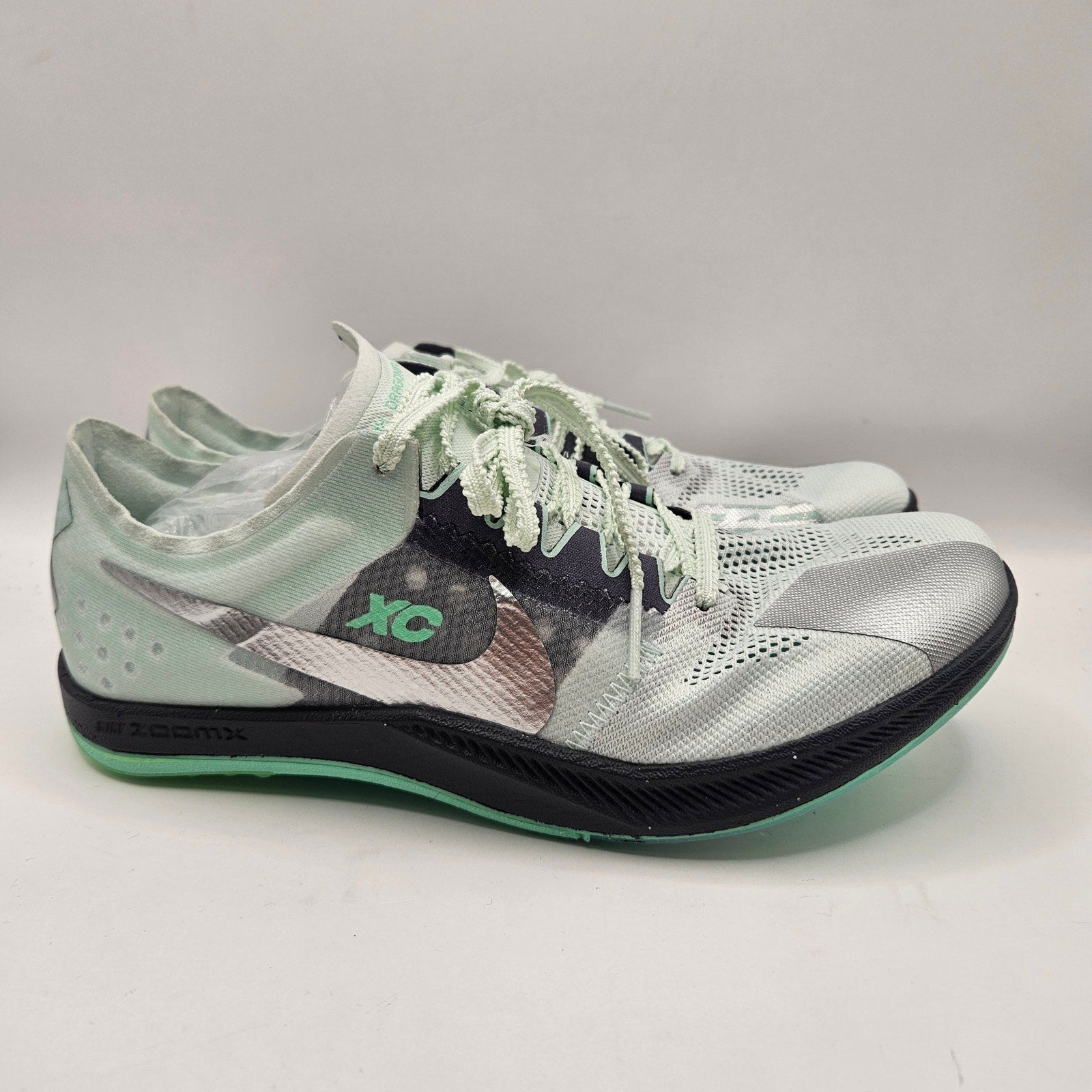 NIKE MEN'S 6.5 DRAGONFLY XC TRACK SPIKES DX7992-300 NWOT BARELY GREEN/METALLIC