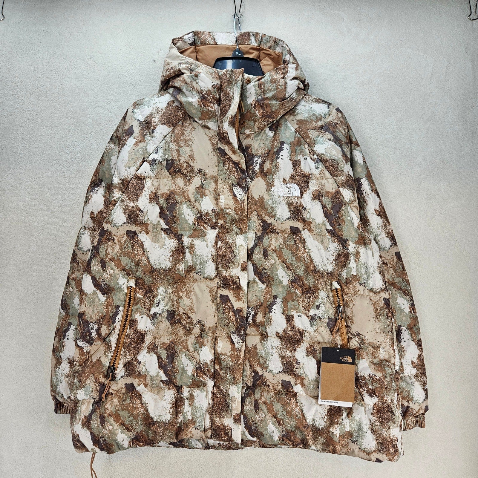 THE NORTH FACE WOMEN'S XL HYDRENALITE DOWN JACKET MIDI ALMOND BUTTER NWT