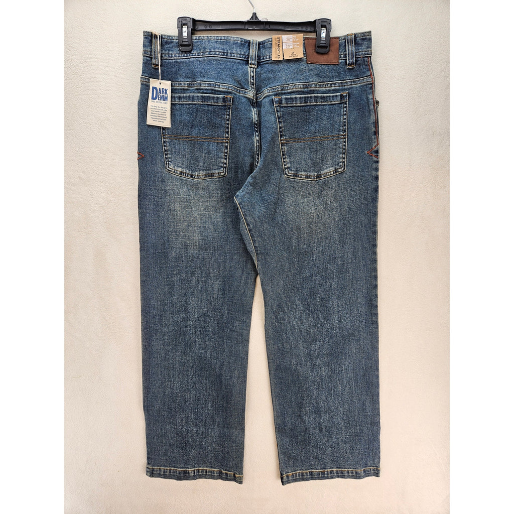 PRANA MEN'S 34X32 AXIOM JEAN ANTIQUE STONE WASH NWT STRAIGHT LEG