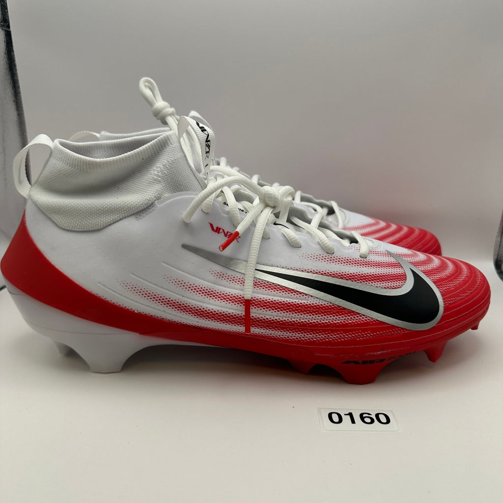 NIKE Men's 14.5 Zoom Air Vapor PRO 1 White/Red Football Cleats
