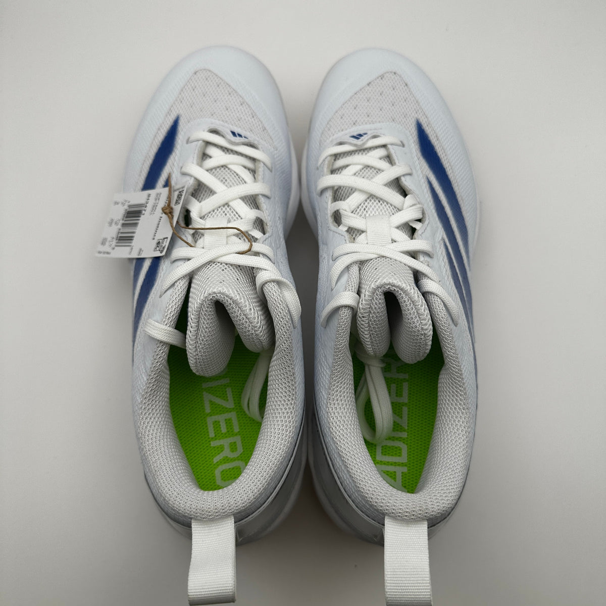 Adidas Womens size 9 Softball Shoes Adizero Instinct IH3471 White Blue