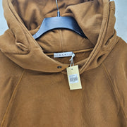 MNML MEN'S SMALL BROWN VINTAGE CARGO POCKET PULLOVER HOODIE NWT