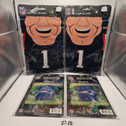 NFL (2)YOUTH GAITER SCARF +(2)PATRIOT GARDEN FLAG NWT