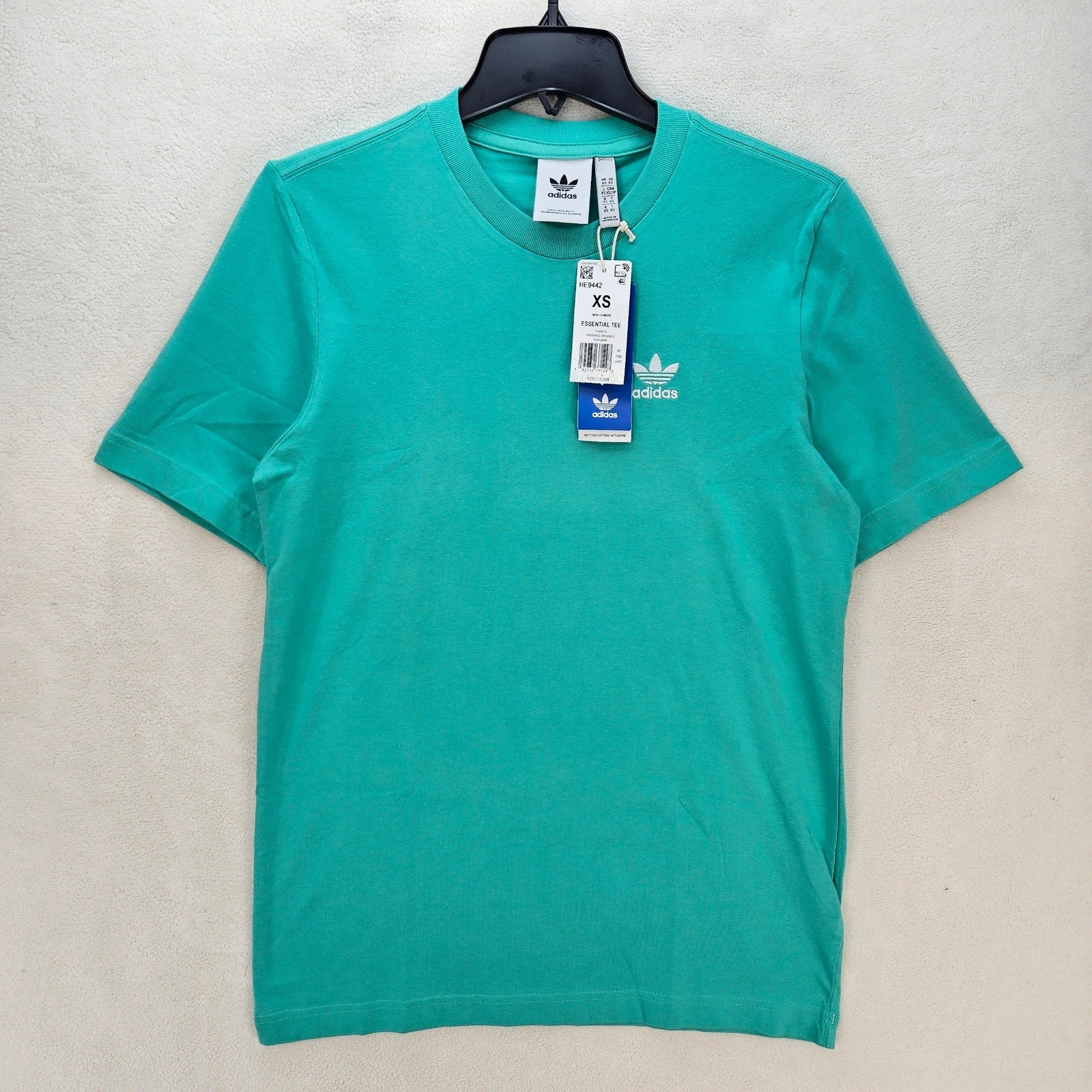 ADIDAS ORIGINALS MEN'S XS TEAL SHORT SLEEVE TSHIRT NWT HE9442
