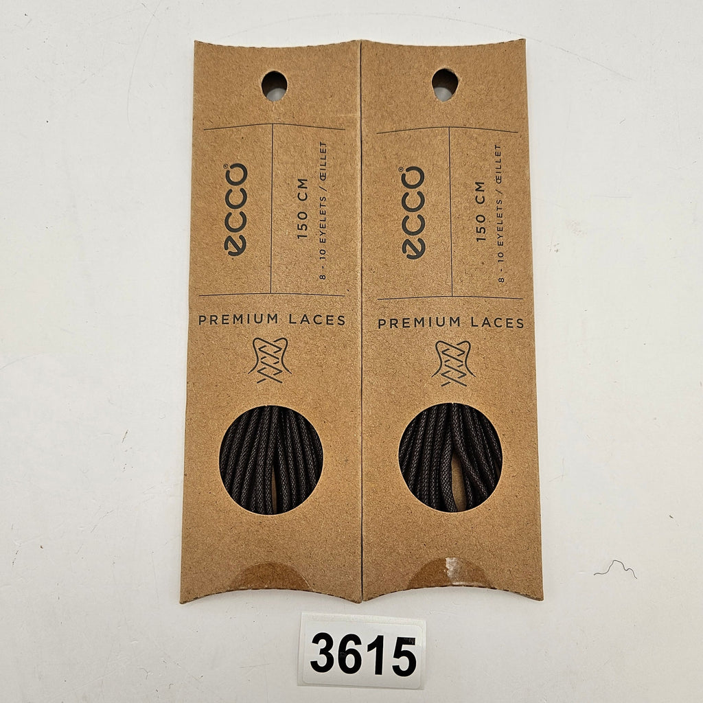 LOT OF 2 - ECCO PREMIUM LACES 150CM OFF COFFEE ROUND  1X2 PAIR