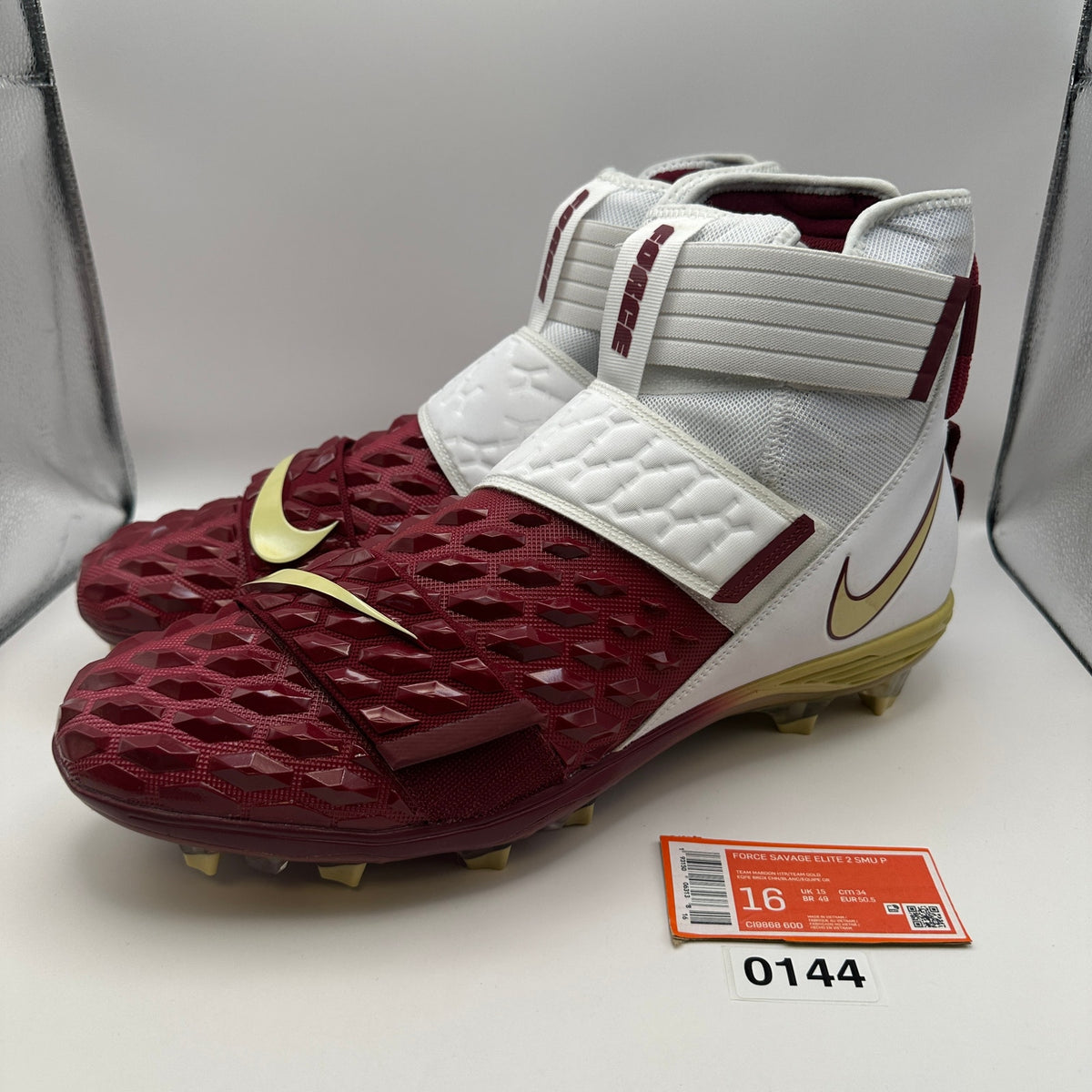 NIKE Mens 16 Force Savage Elite 2 Football Cleats FSU Florida State CI9868-600