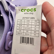 CROCS ECHO MEN'S 12 CLOG MYSTIC PURPLE SLIP ON CASUAL SANDAL 207937-5BN NWT