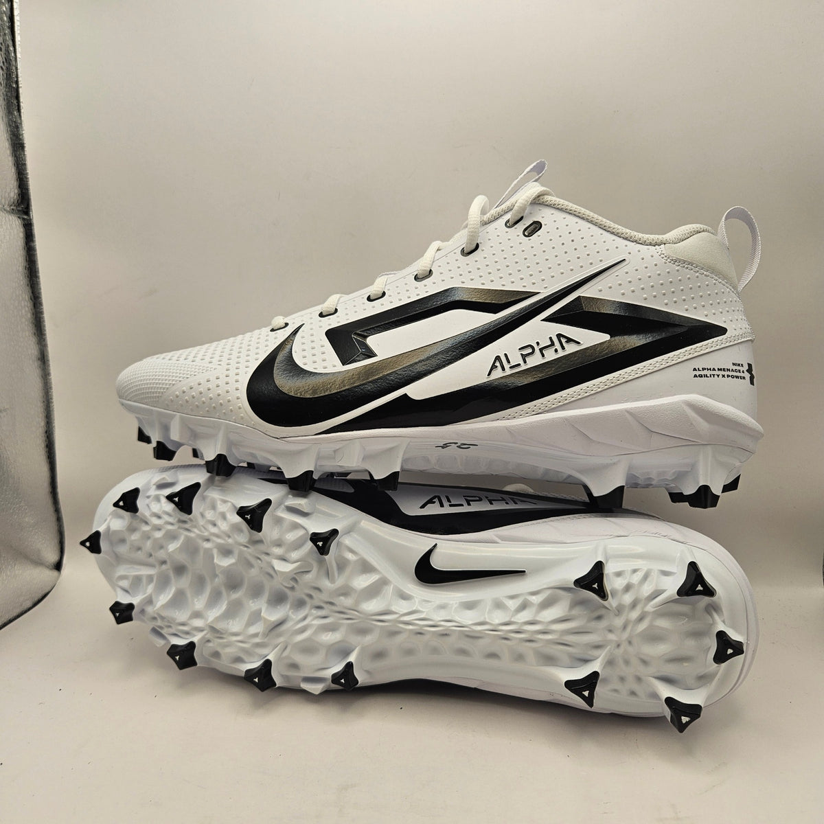 NIKE ALPHA MENACE 4 MEN'S 14 VARSITY AGILITY POWER FOOTBALL CLEATS FZ7703-101