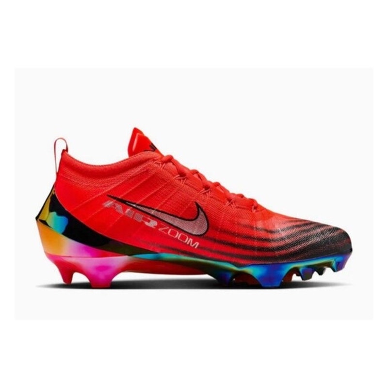 NIKE MEN 9.5 VAPOR ELITE 1 FOOTBALL CLEATS CRIMSON ORANGE BLACK HF1099-600 NWOB
