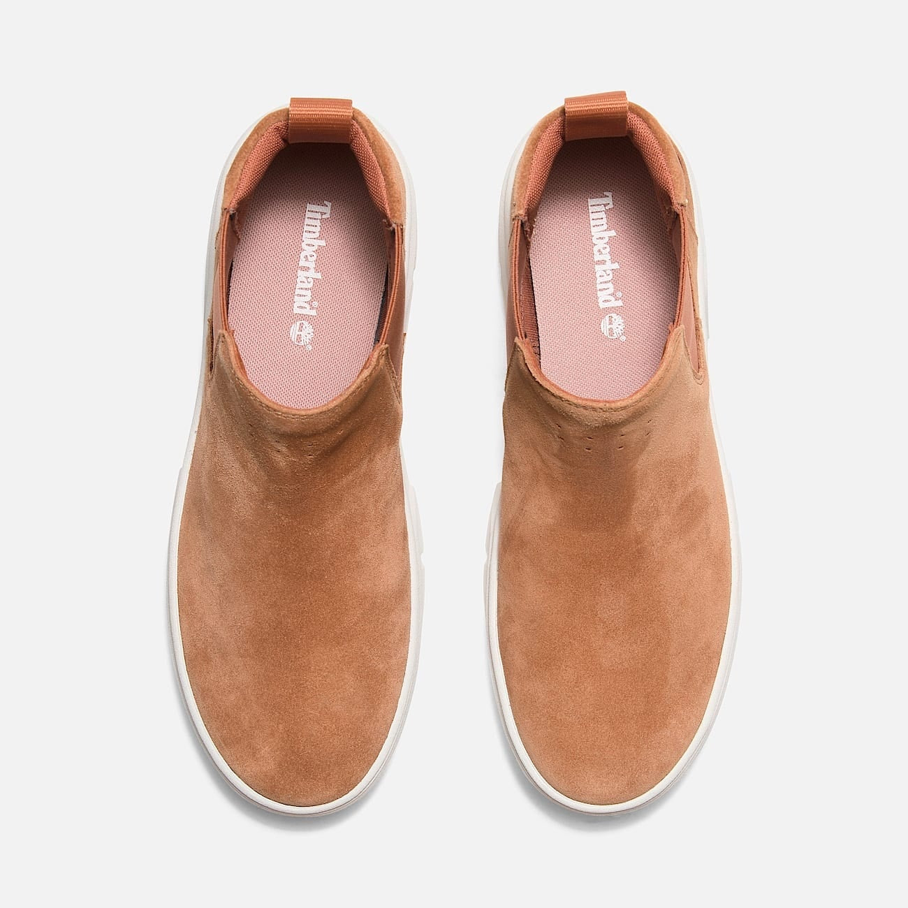 TIMBERLAND WOMEN'S 9.5 LAUREL COURT MID PULL ON SNEAKER RUST SUEDE NIB