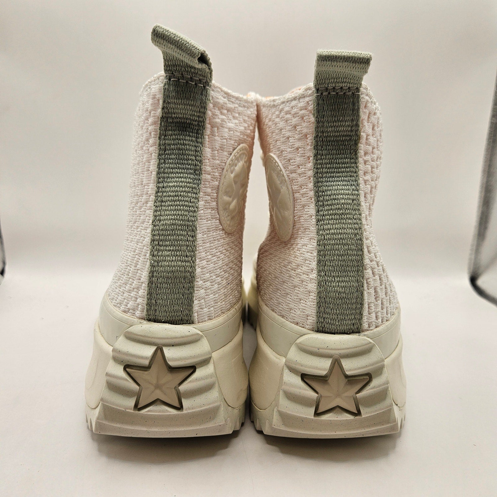 CONVERSE WOMEN'S 9.5 RUN STAR HIKE PLATFORM CREAM ORANGE HI SNKR A03838C NWOB