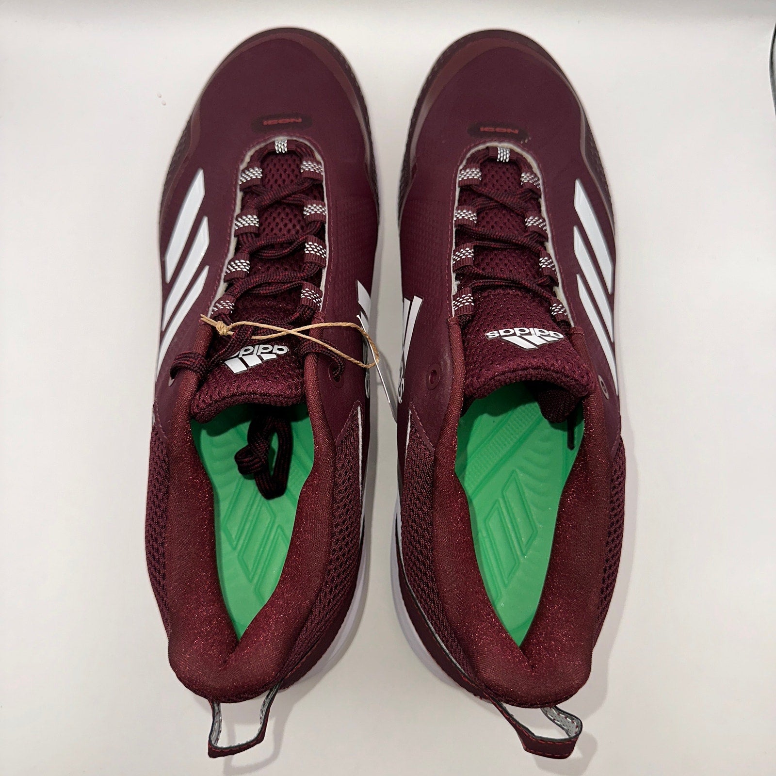 Adidas Icon 7 Mens 13.5 Maroon Baseball Metal Cleats FZ1555