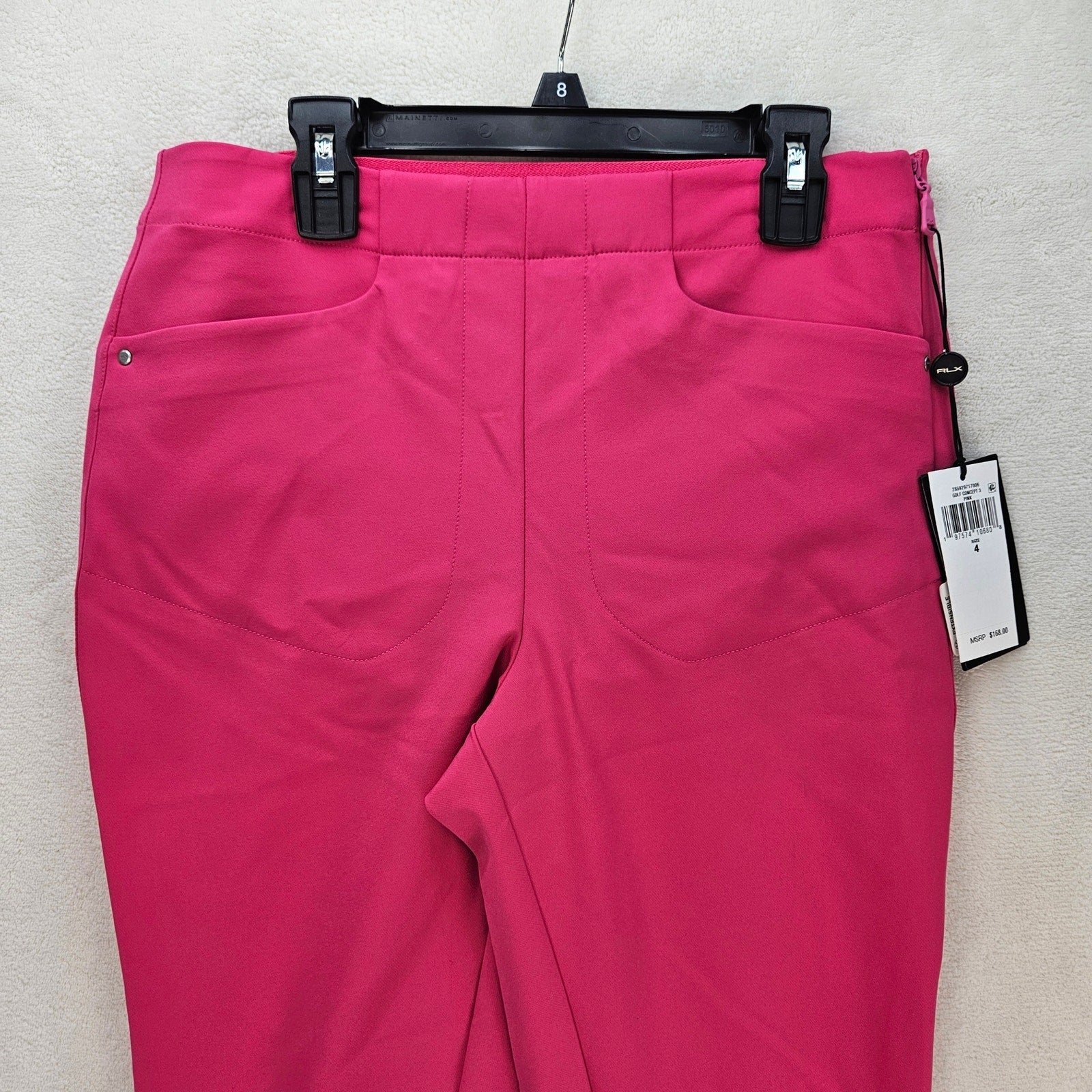 RALPH LAUREN RLX WOMEN'S 4 GOLF CONCEPT 3 HOT PINK PANTS STRETCH NWT