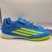 ADIDAS MEN'S 11.5 F50 LEAGUE INDOOR SOCCER SHOES BLUE NEON YELLOW NWOB JR8973