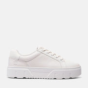 TIMBERLAND WOMEN'S 9.5 LAUREL COURT LOW LACE SNKR WHT FULL GRAIN NIB
