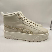 PUMA WOMEN'S 9.5 KARMEN II MID ANIMAL FEVER SNEAKERS WHITE PUMA GOLD 397460-01