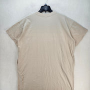 UNIQLO WOMEN'S L OVERSIZED LONGLINE TSHIRT DRESS BEIGE