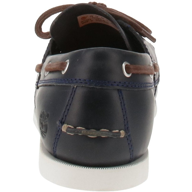 TIMBERLAND MEN'S 12 WIDE NAVY BLUE CEDAR BAY BOAT SHOE TB0A28BM019
