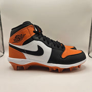 NIKE MEN'S 9 AIR JORDAN 1 MID TD CLEAT SHATTERED BACKBOARD FJ6805-801 NWOB