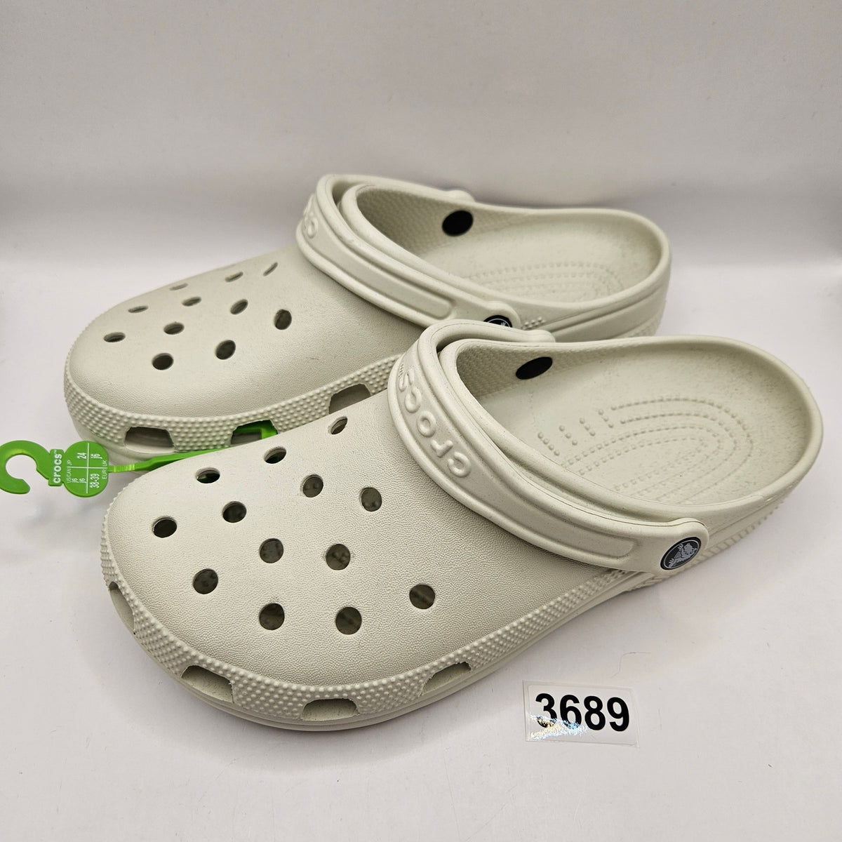 CROCS M9 W11 CLASSIC CLOG WHITE BONE UNISEX COMFORT CASUAL SHOES NWT