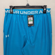 UNDER ARMOUR GIRLS L TRAINING PLAY UP PANTS TEAL BLUE 1366768-446 NWT