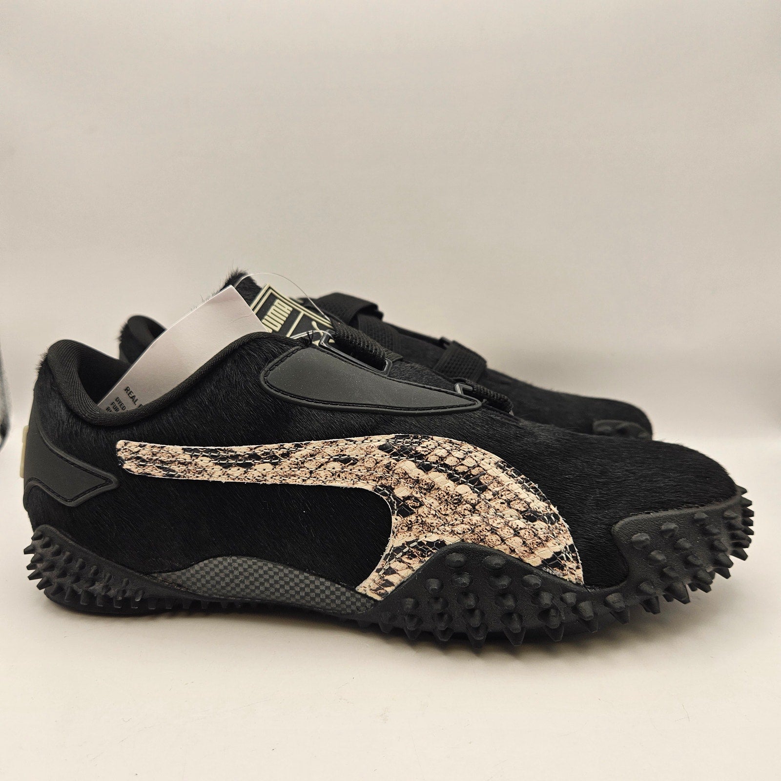 PUMA X A$AP ROCKY MEN'S 8 MOSTRO OG BLACK COW HAIR SNAKESKIN AWGE 406497-01 NWOB