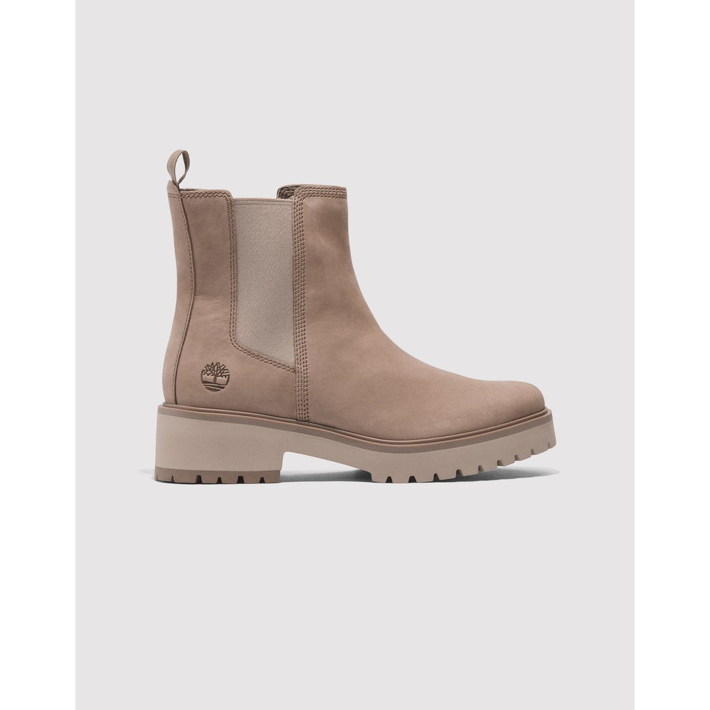 TIMBERLAND WOMEN'S 6.5 WIDE CARNABY COOL MID CHELSEA BOOT TAUPE GRAY NIB