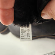 HELLY HANSEN WOMEN'S 6 WINTER BOOTS BLACK FAUX FUR LINED COLD WEATHER SNOW NWOB