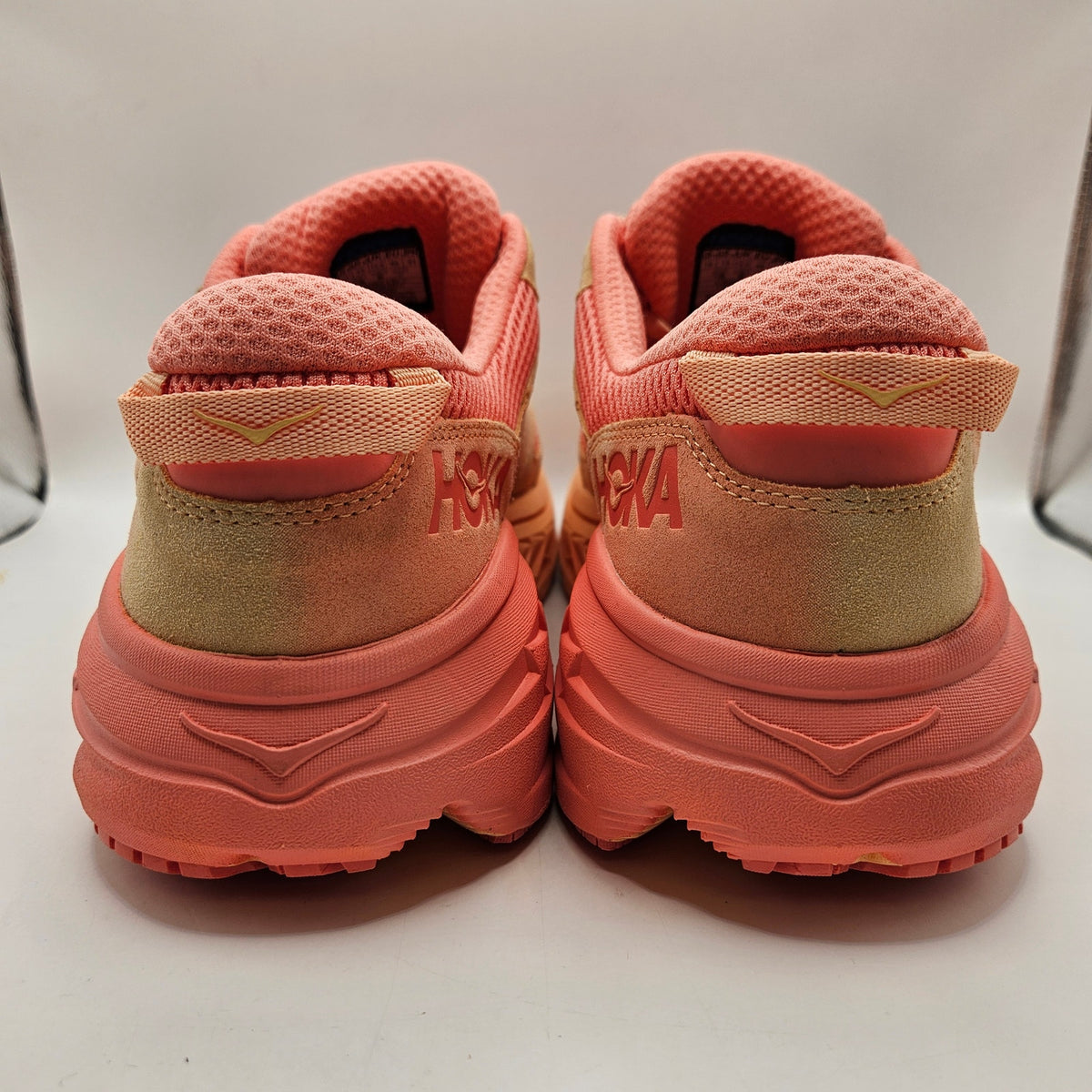HOKA MEN'S 13 WOMEN'S 14 BONDI L BP2 CANTALOUPE CORAL 1165690 CPLC