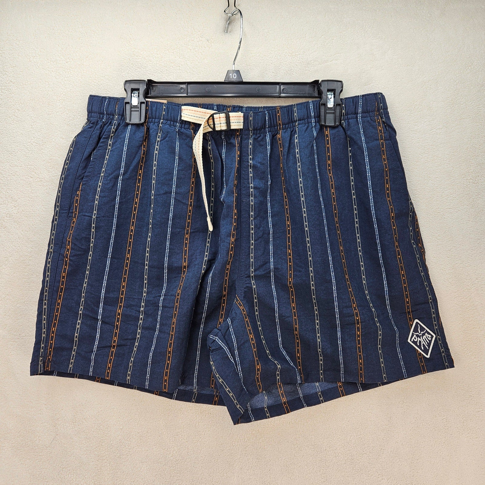 PRANA WOMEN'S LARGE INDIO HERITAGE SHORT CARGO STYLE STORMY NIGHT NWT