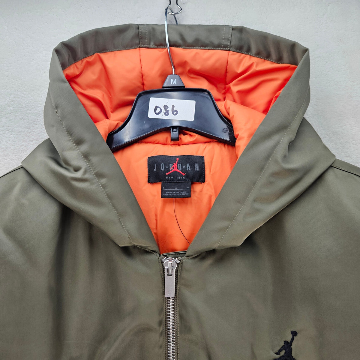 JORDAN MEN'S LARGE RENEGADE FLIGHT THERMA-FIT HOODED JACKET OLIVE HV0540-222