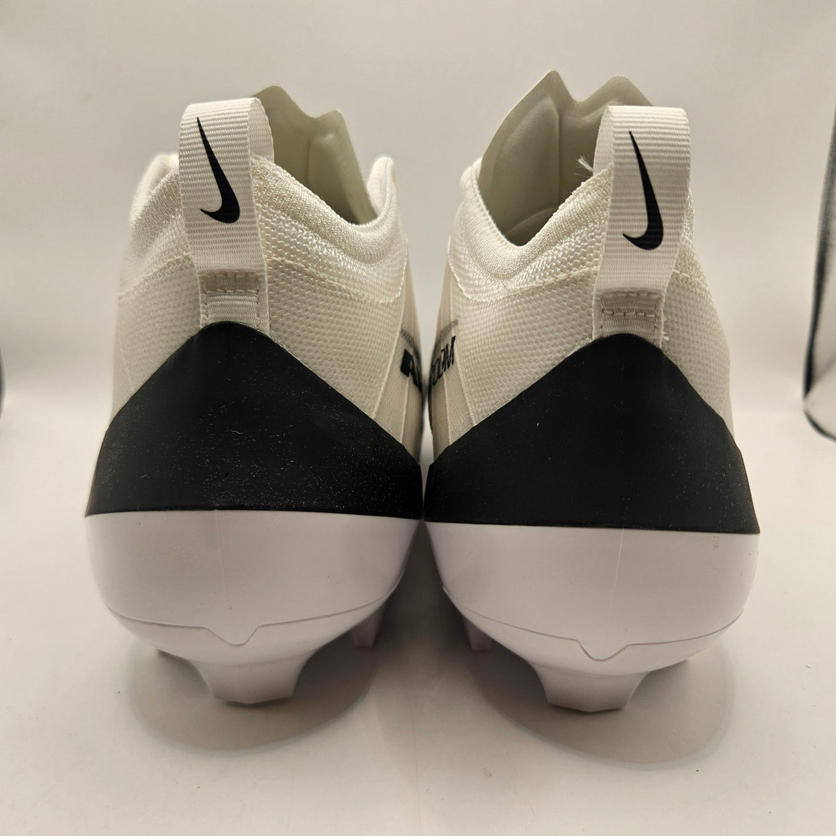 NIKE MEN'S 12 WIDE AIR VAPOR ELITE 1 FOOTBALL CLEATS WHITE BLACK HV2724-100 NWOB