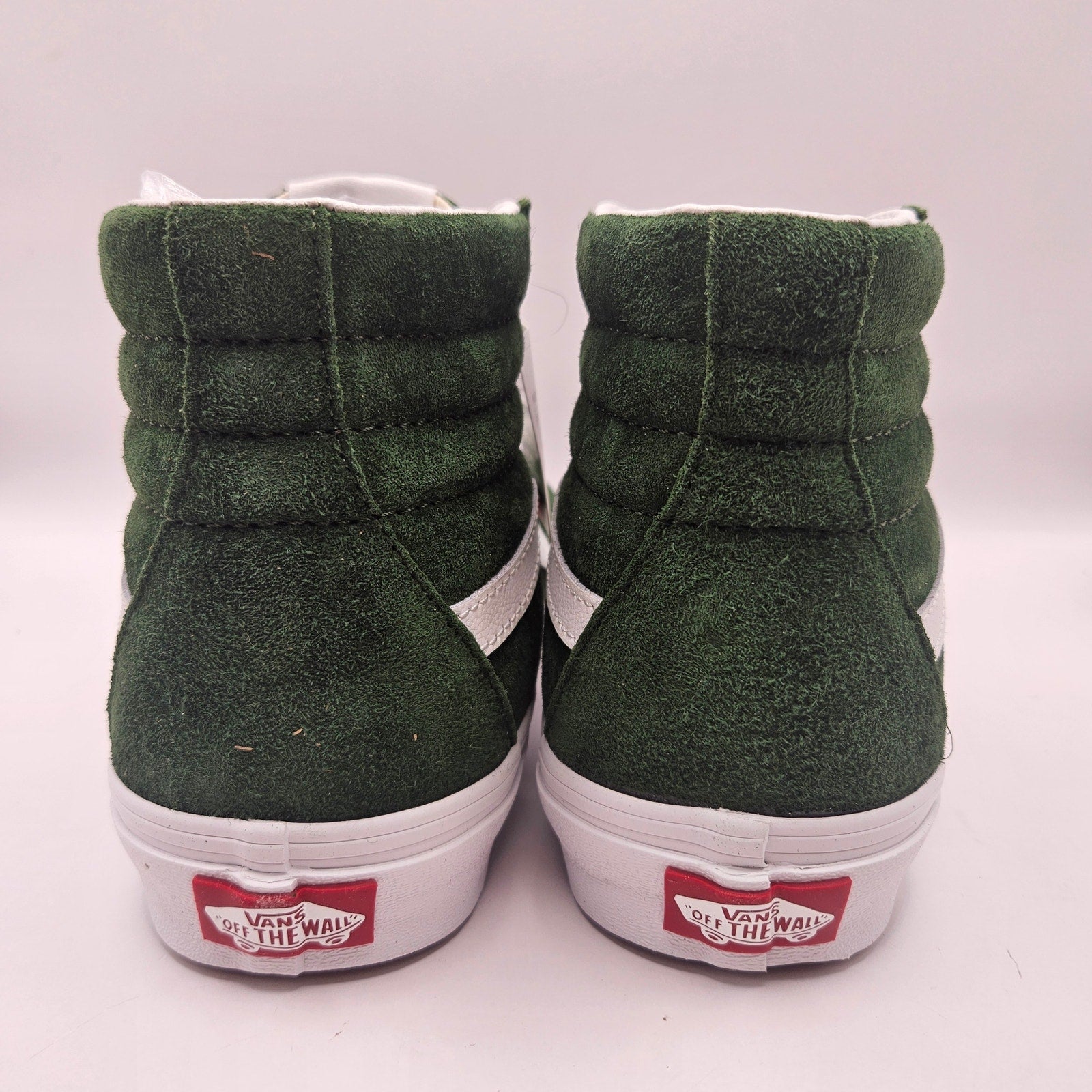 VANS WOMEN'S 8 SK8 HI PIG SUEDE DOUGLAS FIR GREEN RARE NWOB