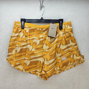 NIKE WOMEN'S LARGE YELLOW DRI FIT ICON CLASH TEMPO LUXE RUNNING SHORTS DQ6117