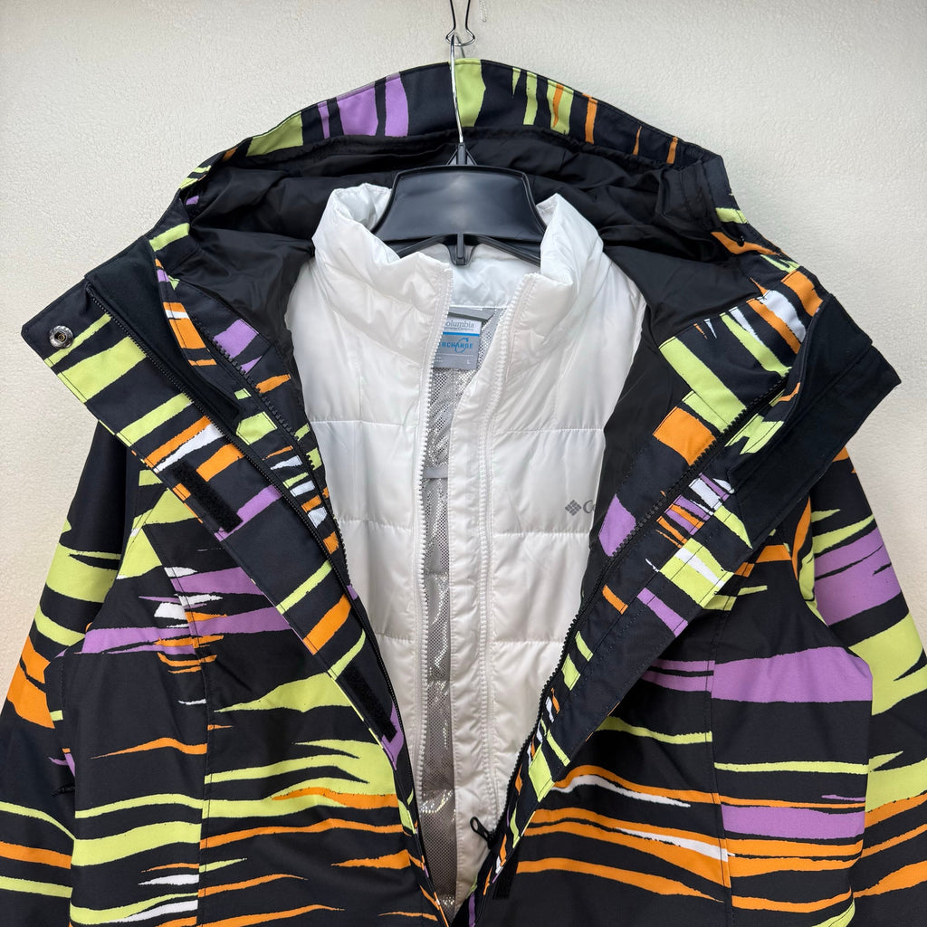 COLUMBIA WOMEN'S XSMALL NORDIC POINT FS PRINTED INTERCHANGE JACKET OMNI HEAT