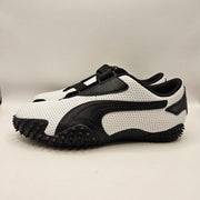 PUMA MOSTRO MEN'S 8 PERFORATED LEATHER PACK SNEAKERS WHITE BLACK 397331-01