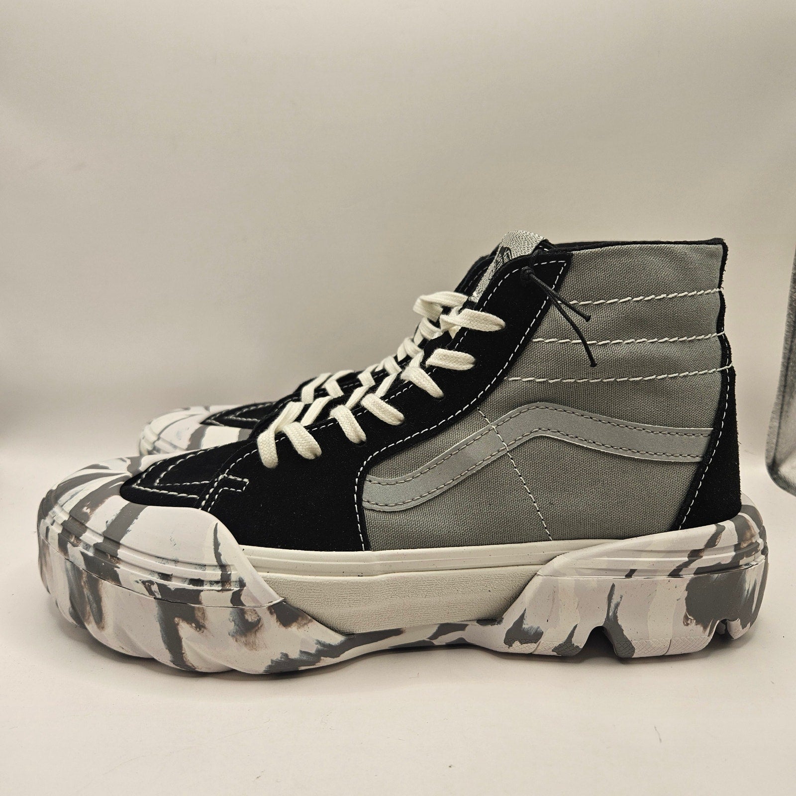 VANS MEN'S 7.5 WOMEN'S 9 SK8-Hi TAPERED MOON ROCKS BLACK MODULAR NWOB