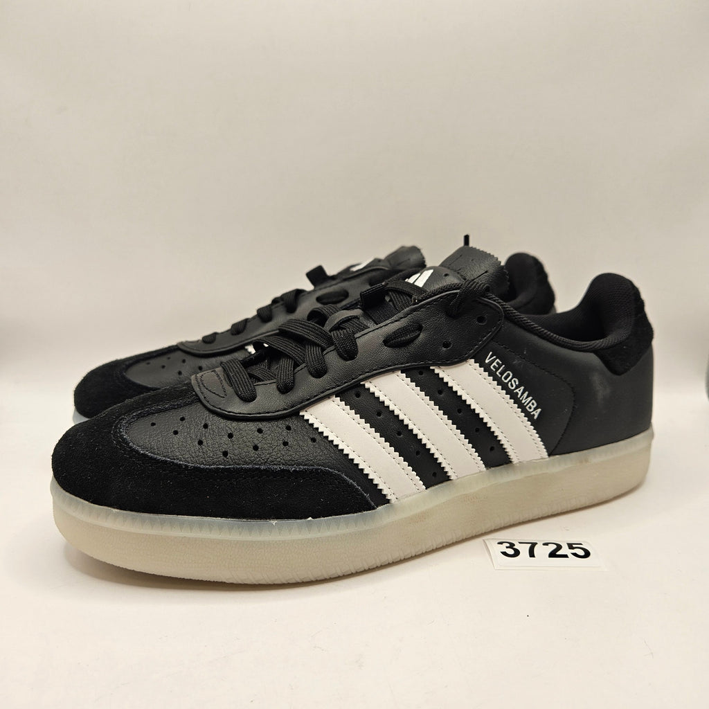 ADIDAS MEN'S 7 VELOSAMBA LEATHER CORE BLACK CLOUD WHITE JP7779 NWOB CYCLING